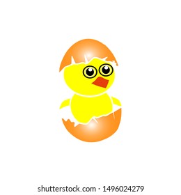 egg icon trendy flat design.the process of hatching poultry eggs