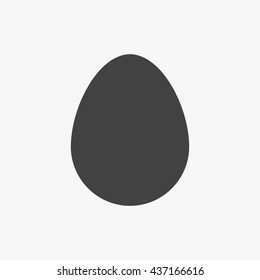 Egg icon in trendy flat style isolated on grey background. Vector illustration, EPS10.
