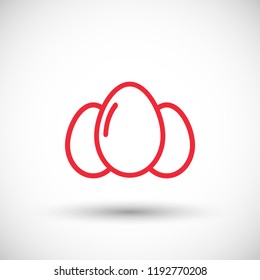an egg icon vector
