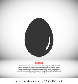 an egg icon vector