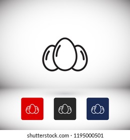 an egg icon vector