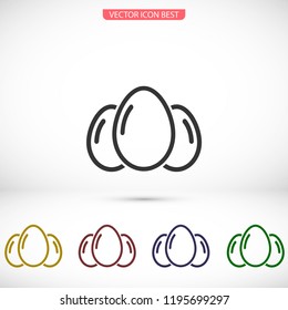 an egg icon vector