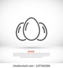 an egg icon vector