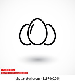 an egg icon vector