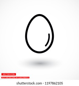 an egg icon vector