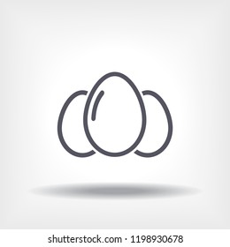 an egg icon vector