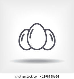 an egg icon vector
