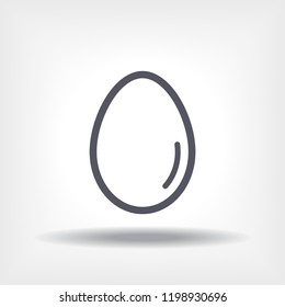 an egg icon vector