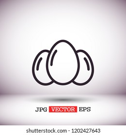 an egg icon vector