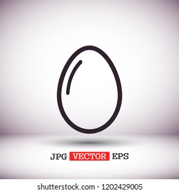 an egg icon vector