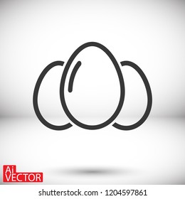 an egg icon vector