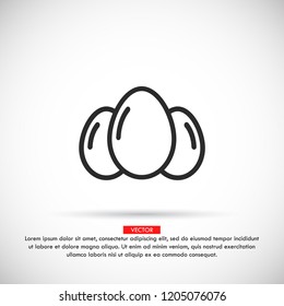an egg icon vector