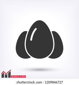 an egg icon vector