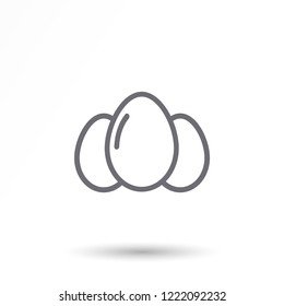 an egg icon vector