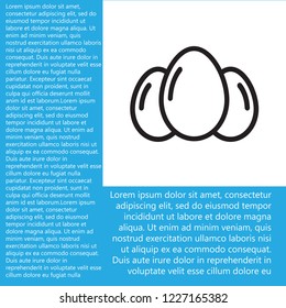 an egg icon vector