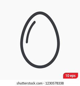 an egg icon vector