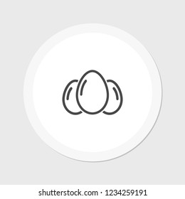 an egg icon vector