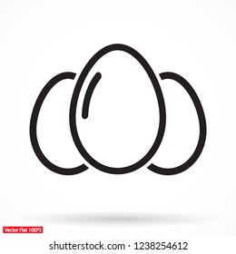 an egg icon vector