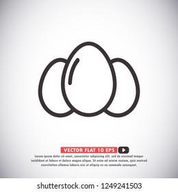 an egg icon vector