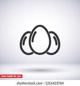 an egg icon vector