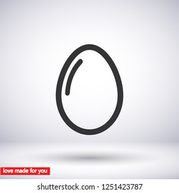 an egg icon vector