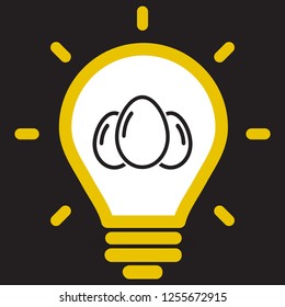 an egg icon vector