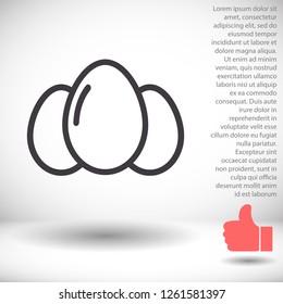 an egg icon vector