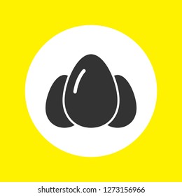 an egg icon vector