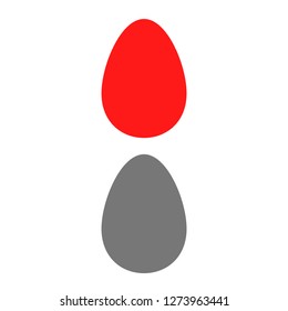 an egg icon vector