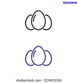 an egg icon vector