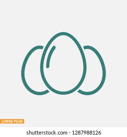 an egg icon vector