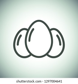 an egg icon vector