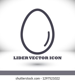 an egg icon vector