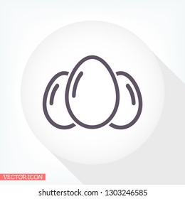 an egg icon vector