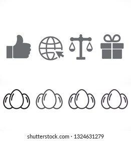 an egg icon vector