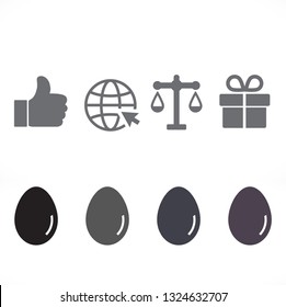 an egg icon vector