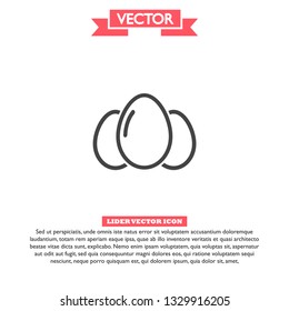 an egg icon vector