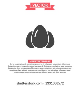 an egg icon vector