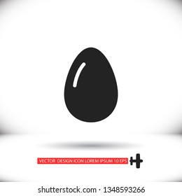 an egg icon vector