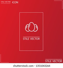 an egg icon vector