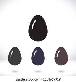 an egg icon vector