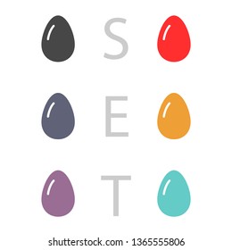 an egg icon vector