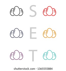 an egg icon vector