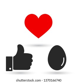 an egg icon vector