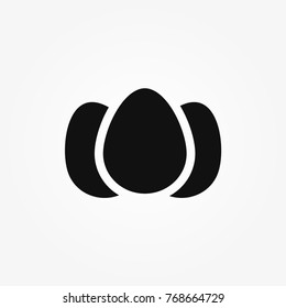 Egg icon vector