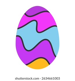 egg icon vector abstract colorful isolated on white background
