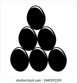 Egg Icon, Egg Vector Art Illustration