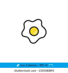 Egg Icon / Vector - In Color Design