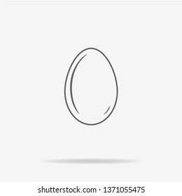 Egg icon. Vector concept illustration for design.