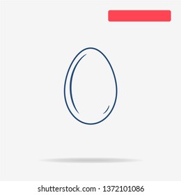 Egg icon. Vector concept illustration for design.